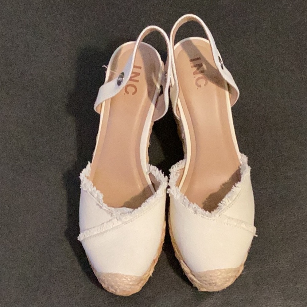 I.N.C. Size 9.5 Moniquee Espadrille Wedge Sandals without ankle strap